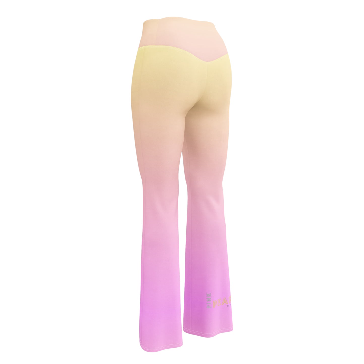 Leggings évasés "Pink Pearl" yellow