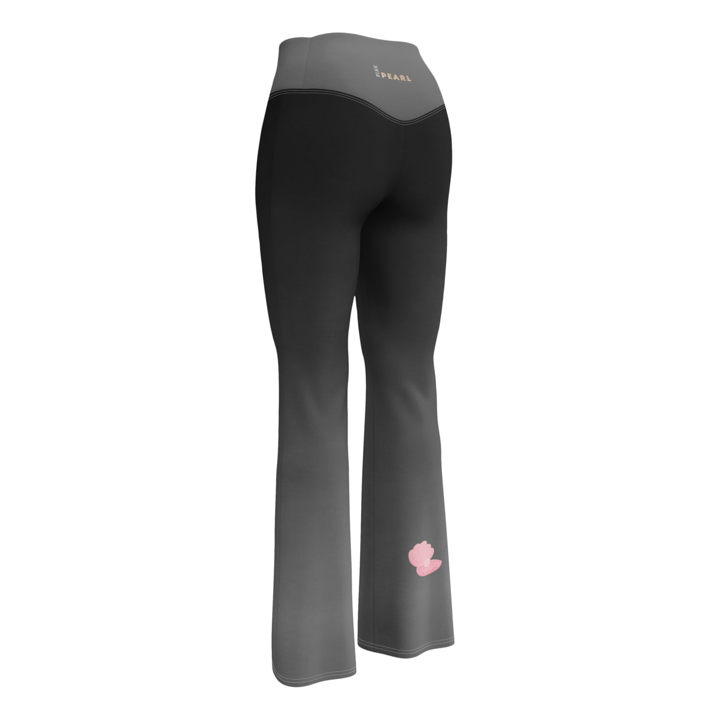 Leggings évasés "Pink Pearl" Black01