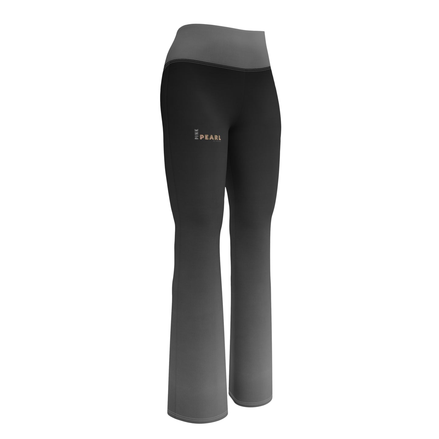 Leggings évasés "Pink Pearl" Black01