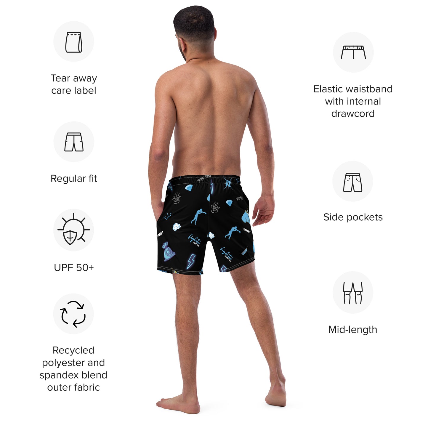 Short de sport / bain Trabendo Fighters01