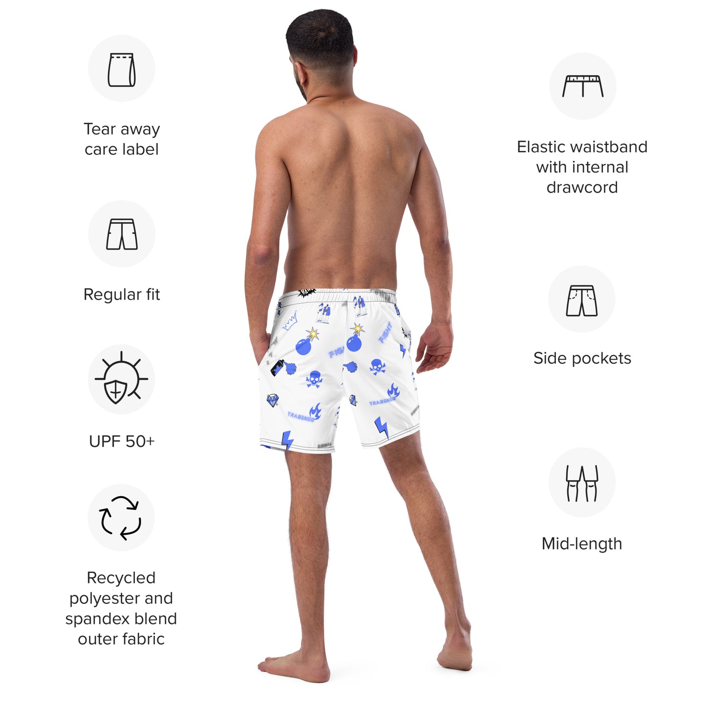 Short sportif / de bain Trabendo Fighters02