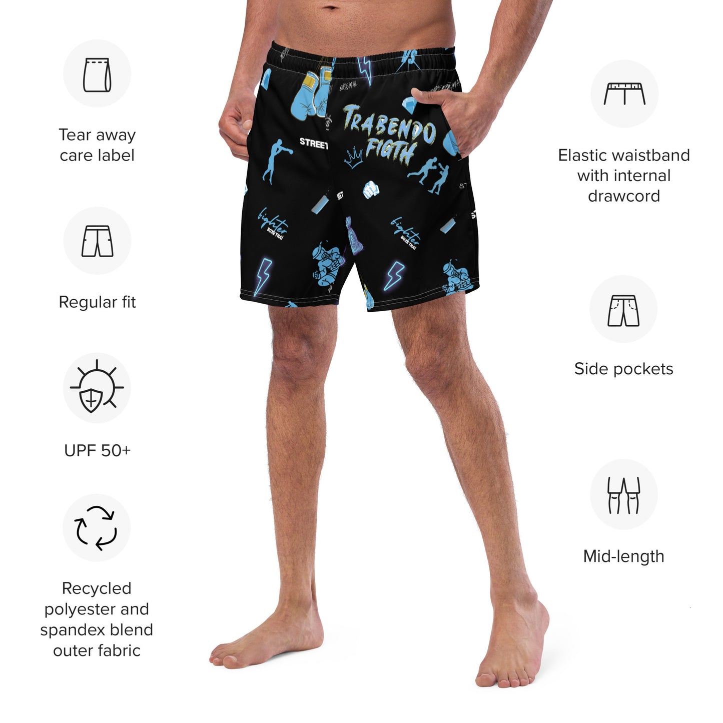 Short de sport / bain Trabendo Fighters01