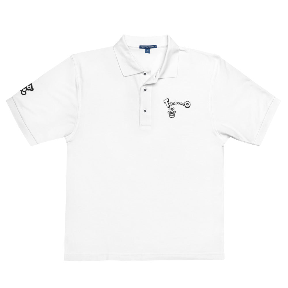 Polo Brodé Terrain white