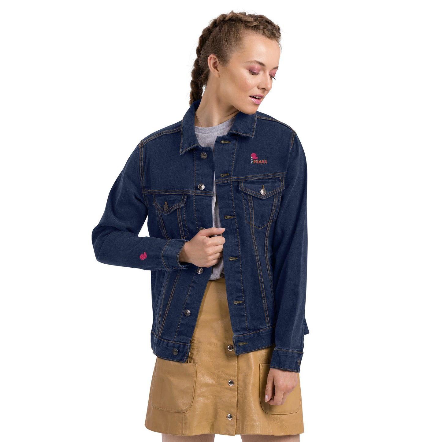 Veste denim Pink Pearl de Trabendo (femme)