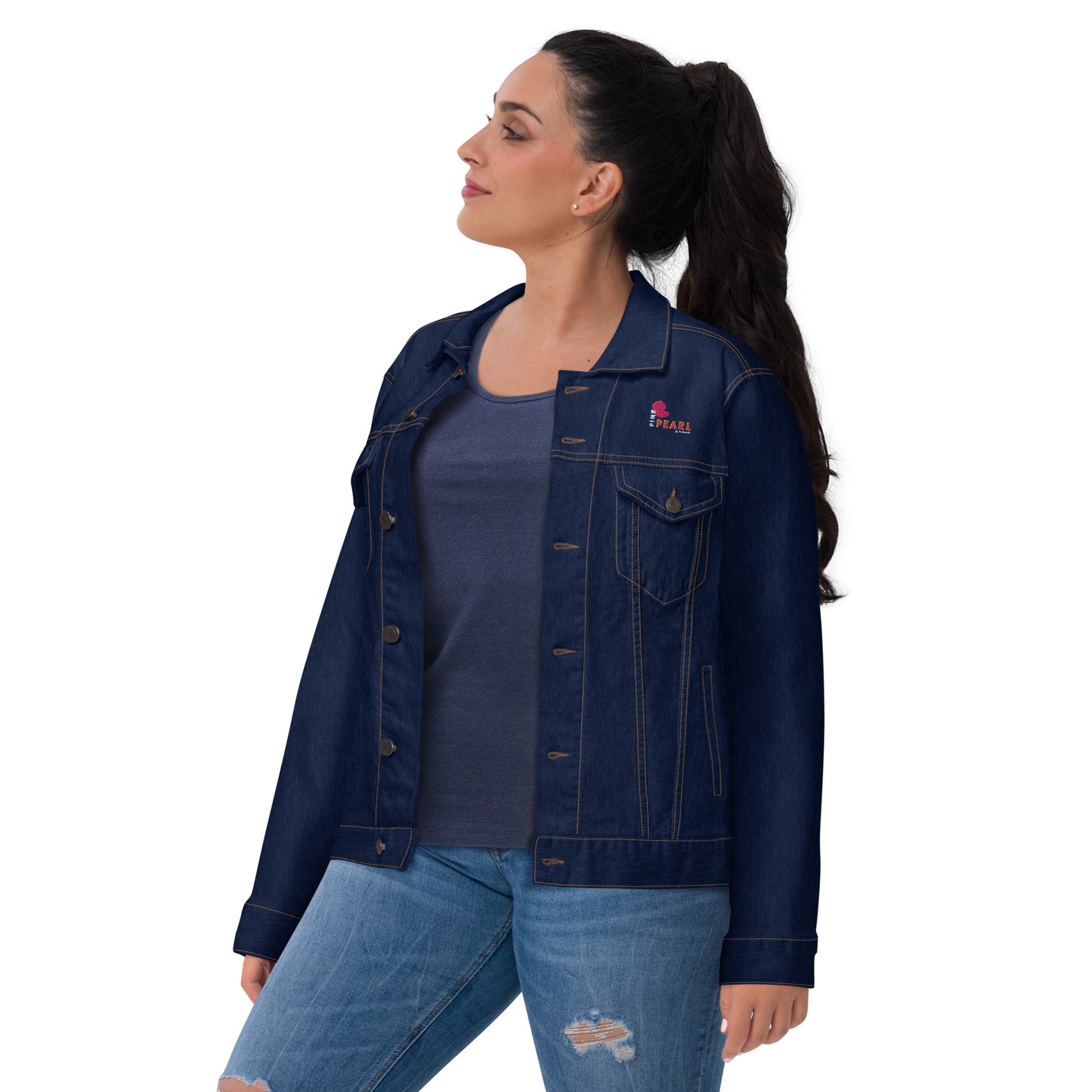 Veste denim Pink Pearl de Trabendo (femme)