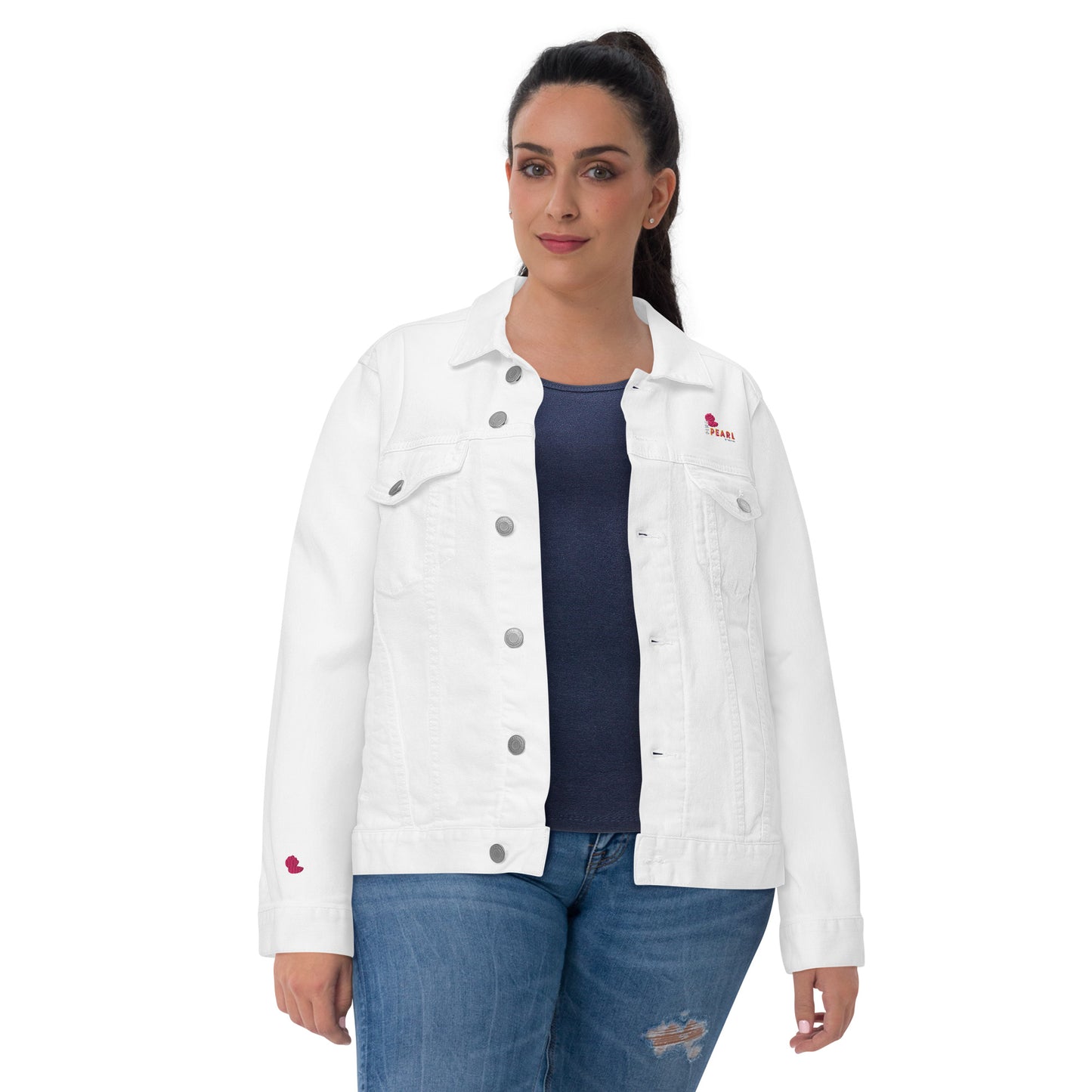 Veste denim Pink Pearl de Trabendo (femme)