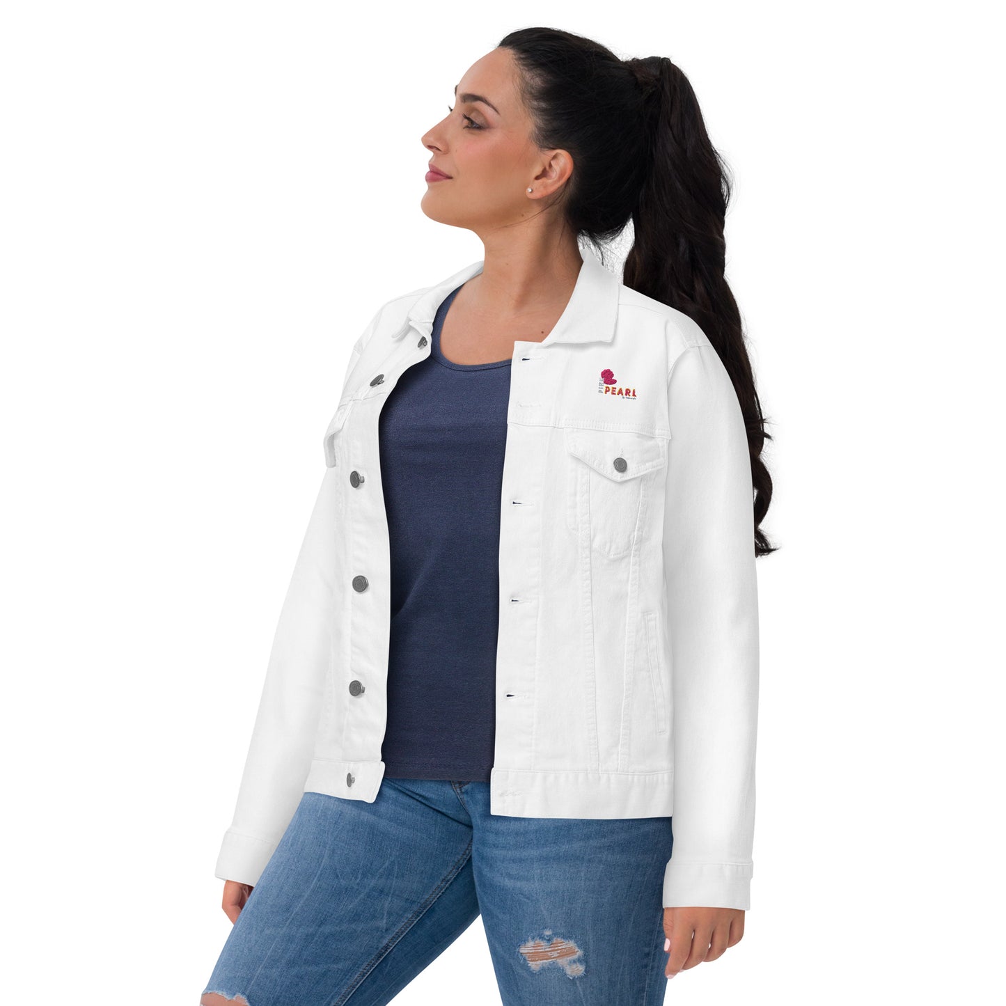 Veste denim Pink Pearl de Trabendo (femme)